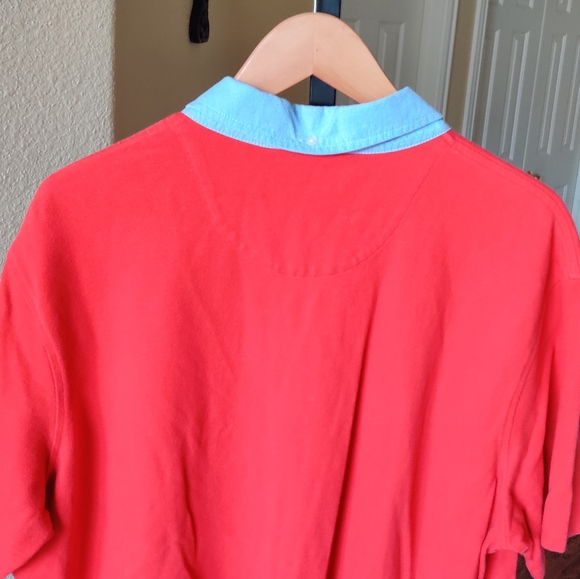 Lands' End Men's Red Polo Shirt - Picture 5 of 6